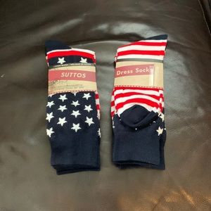 Mens patriotic dress socks